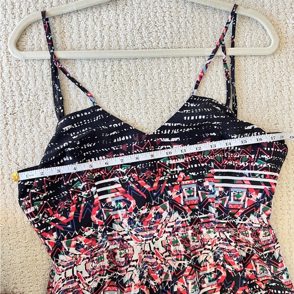 PARKER Black Pink Graphic Digital Print Sleeveless Maxi Dress Tie Back D… - Picture 8 of 12